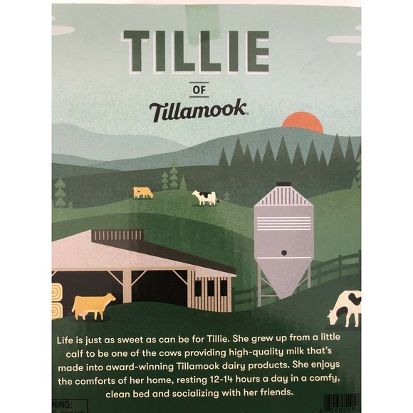 Tillie From Tillamook Advertising Mascot Cow Rubber Toy Dairy Oregon - Picture 6 of 6